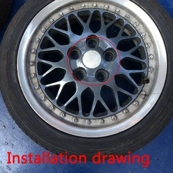 

Universal Wheel Hub Cap Accessory Wheel Hub Cap 60mm Wheel Hub Center Cap Auto