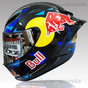 

2020 New Arrival Motorcycle helmet Full Face with big tail black Motocross Racing Motobike Riding Helmet four season