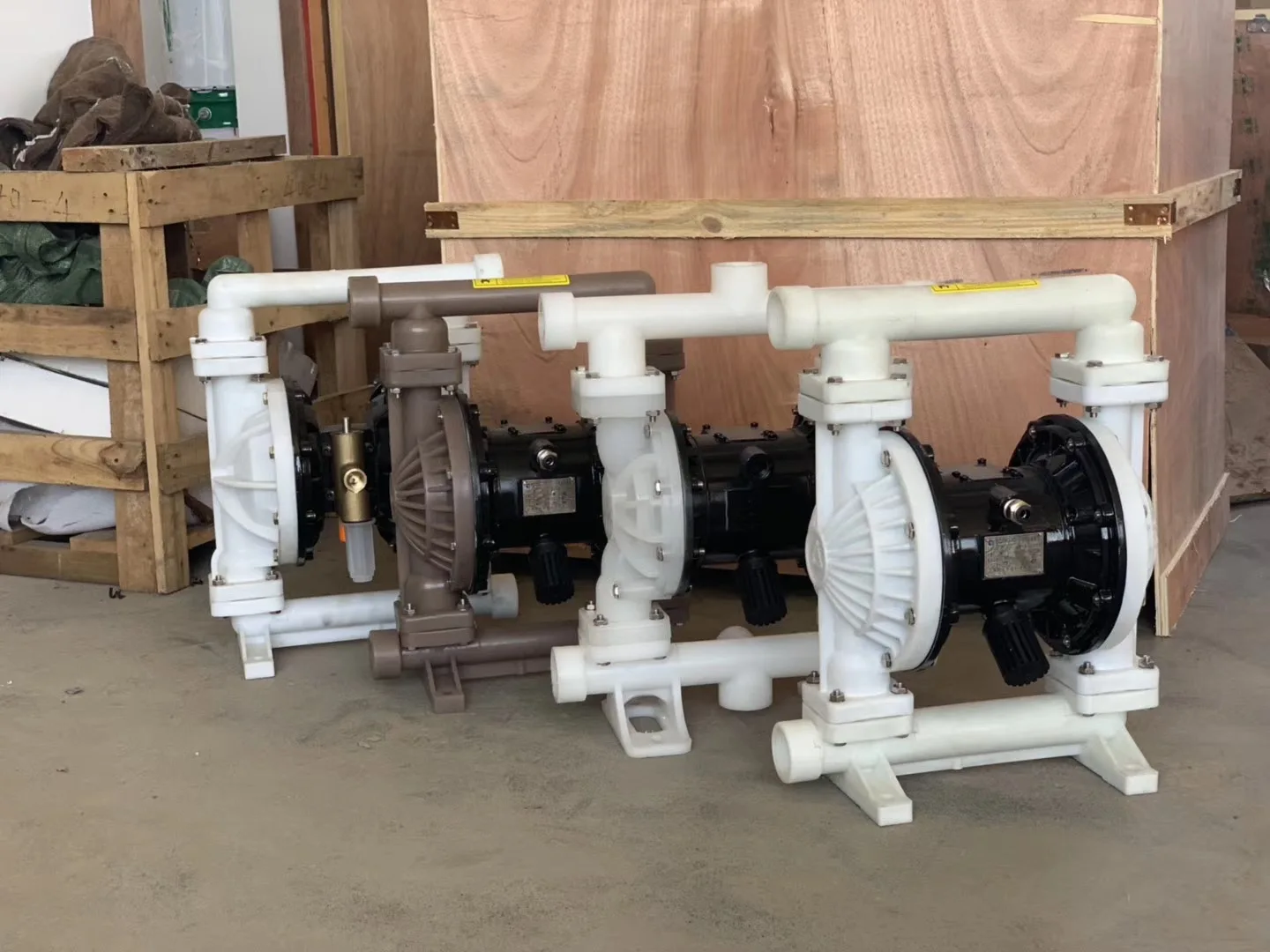 PP материал PTFE пластиковый Воздушный пневматический мембранный насос QBK-15