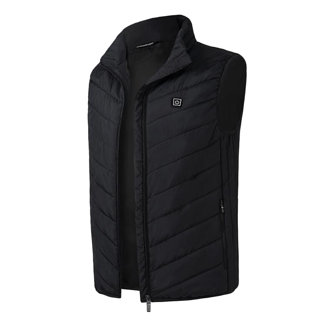 Mens Women Outdoor USB Infrared Heating Vest Jacket Electric Heated Warm Jacket Heated Vest  for Outdoor Skiing