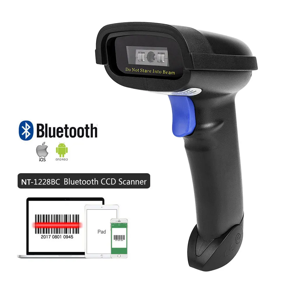 thumbnail image 1 of Lector de códigos de barras inalámbrico portátil NETUM NT-1698W y lector de códigos de barras QR 1D/2D con Bluetooth NT-1228BL PDF417 para iOS, Android y IPAD, 1 of 5