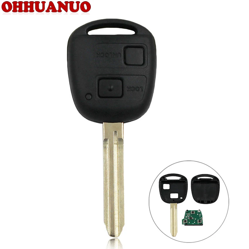Вход без ключа 2 кнопки внешний для Toyota Camry Prado Corolla 433 МГц с 4C чипом внутри TOY43