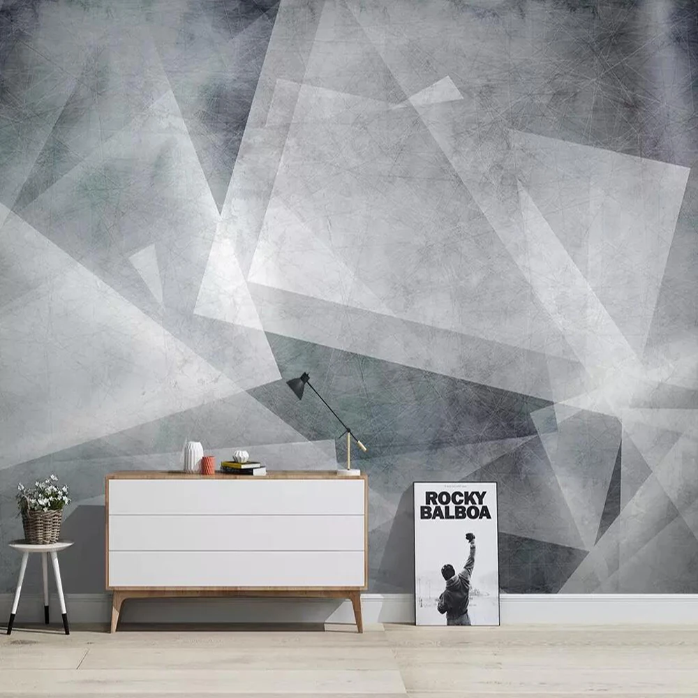 

Drop Shipping Custom 3D Wallpaper Mural Nordic Abstract Geometric Lines Living Room Bedroom Wall Decoration Mural Wallpaper