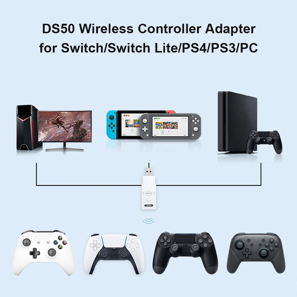 Adaptateur bluetooth,Convertisseur de de jeu sans fil pour PS5,PS4,PS3,Xbox NS Pro