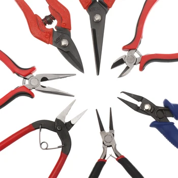 

Jewelry Making DIY Pliers Tools Set Round Nose Making Beading Wire Cutter Pliers Rings Scissor Needles Beading Tweezer