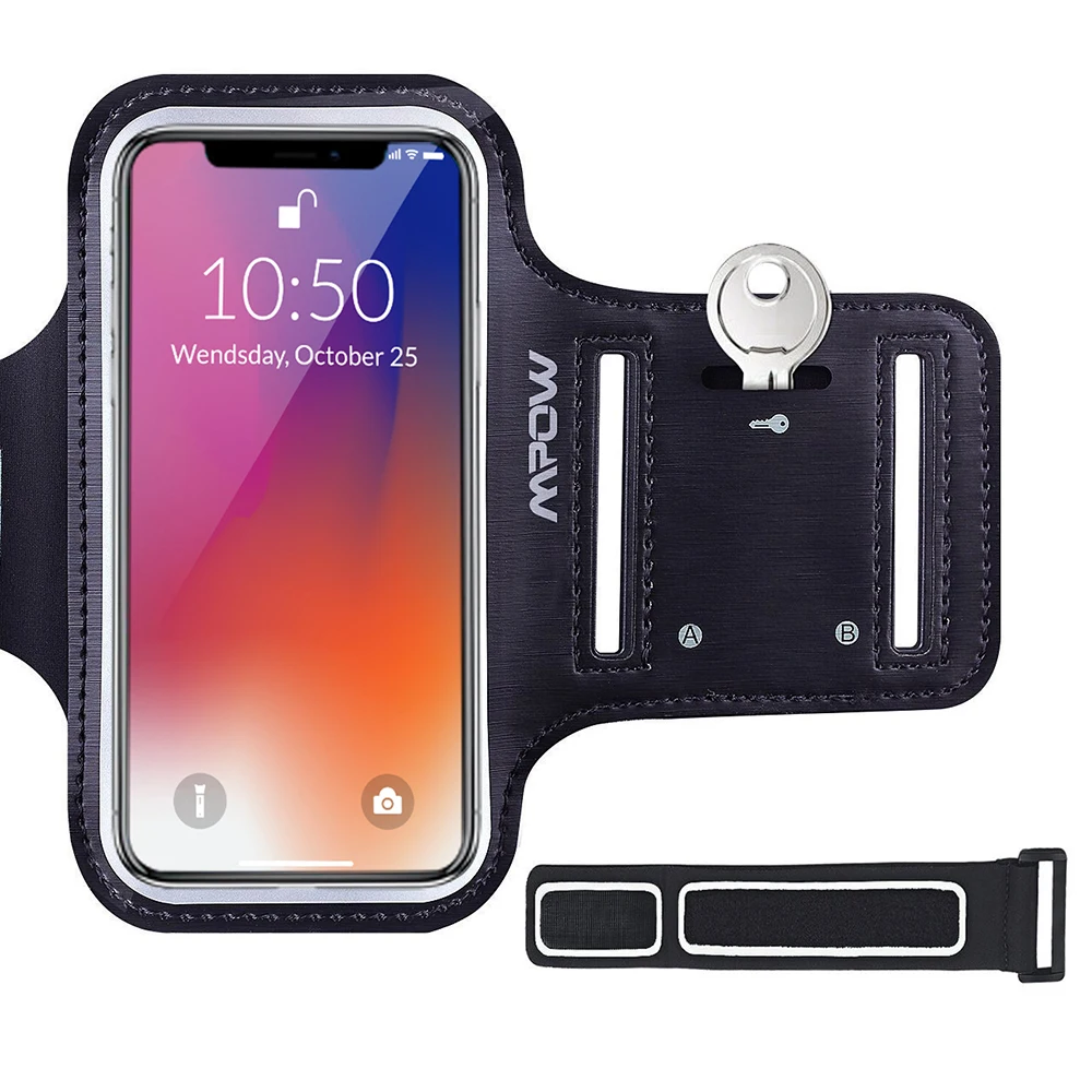 Mpow MSA4 Phone Armband Case For iphone 7 Sport Running Sweatproof Armband Case Key Holder For iPhone X 8 7 Huawei Samsung S5 (6)