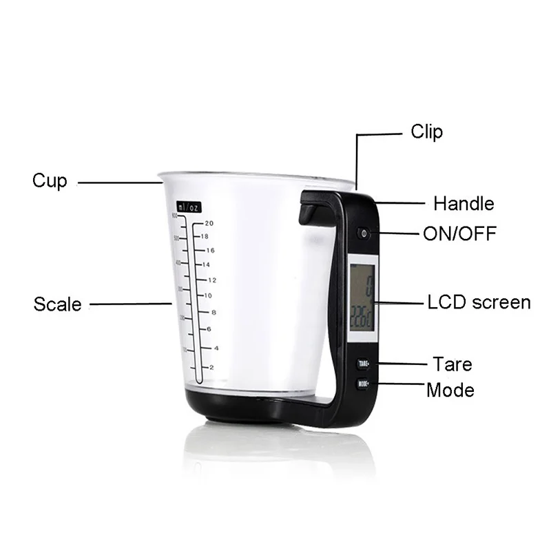 Measuring Cup Hostweigh Kitchen Scales Digital Beaker Libra