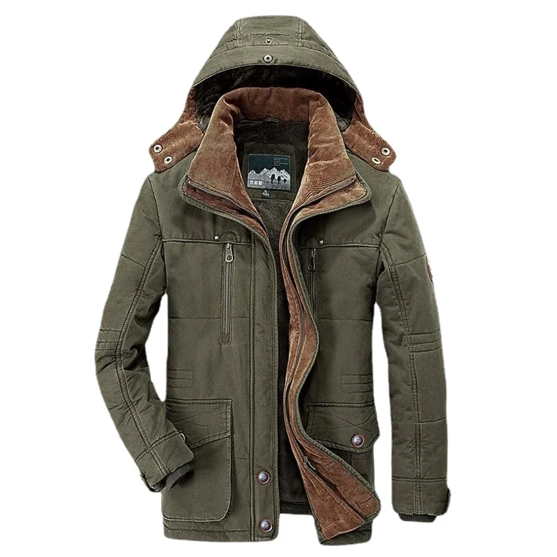 Winter Down Jackets And Coats For Men Warm Parkas High Quality Men Long Coats Casual Hooded Jackets Men Winter Coats Size 6XL
