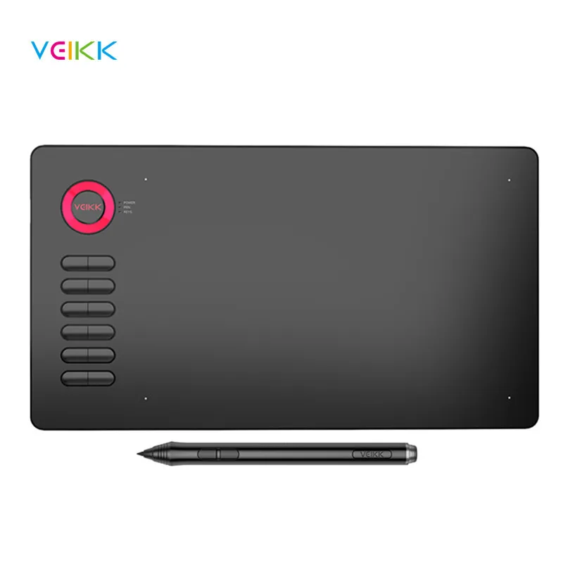 

VEIKK A15 10 X 6 Inch Digital Drawing Tablet 0.9cm Professional Graphic Tablet 8192 Levels Writing Pad with Battery-Free pen