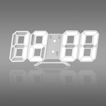 

Large LED Digital Wall Clock Desk Snooze Alarm Table Display Temperature Date Clock Bedroom Nightlight Home Office Decorations