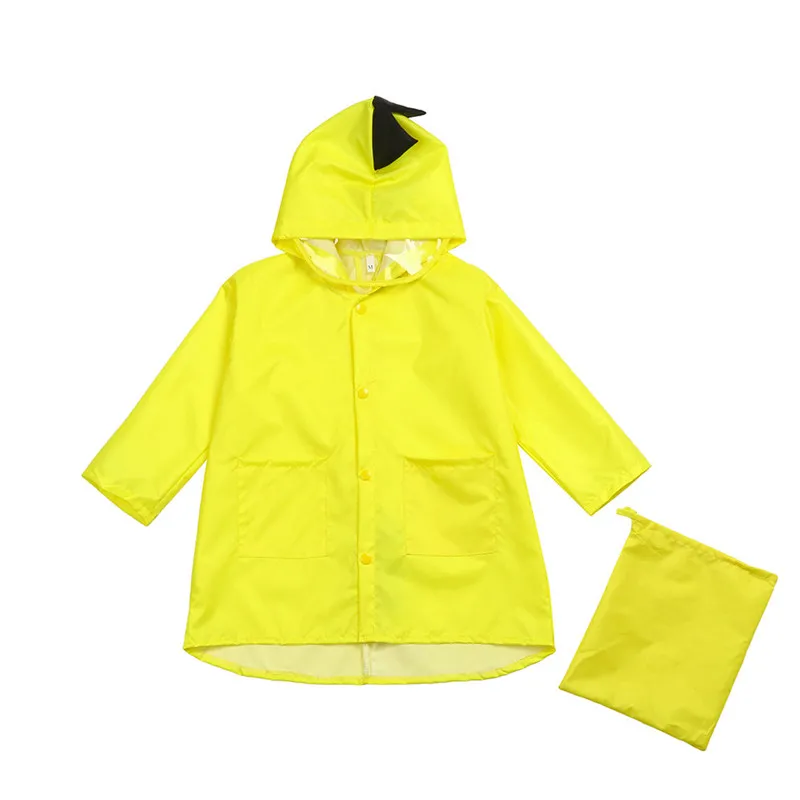 Children's raincoat Baby Dinosaur Boys Girls Children Windfight Kindergarten Clothes Raincoat+Bag #4AA22 (11)