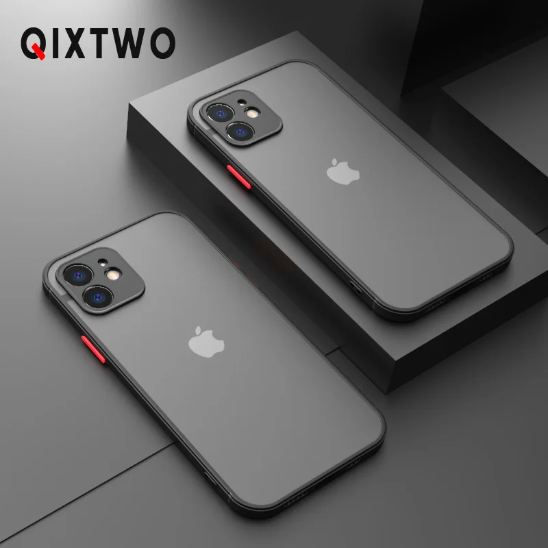 Luxury Silicone Shockproof Matte Phone Case For iPhone 1...