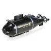 Mini Wireless Remote Control submarine remote Control Boat Waterproof One-click Diving LED Light RC Submarine RC Boat kids toys 3