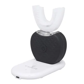 

360 Degree Automatic Intelligent Brush Electric U-shaped USB Toothbrush Silicone Brush Head Generation 1 With Cold Light