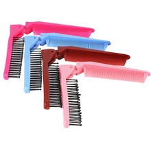 

1pcs Portable Travel Hair Comb Brush Foldable Massage Hair Comb Anti Static Hairdressing Styling Tool Women Personality Hairpin