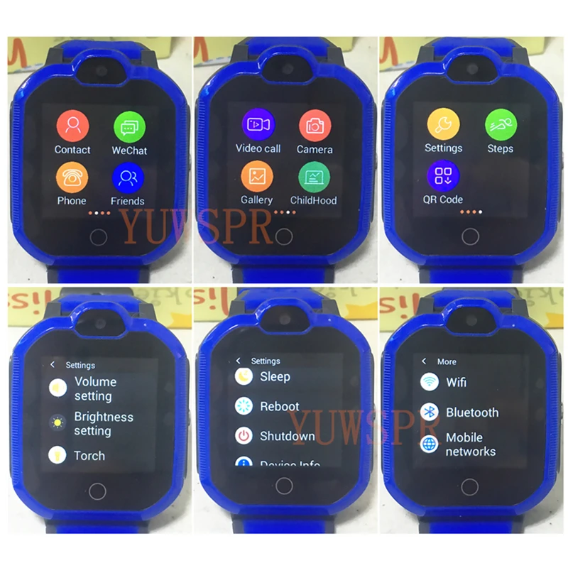 Детский трекер 4G Смарт-часы gps LBS wifi расположение Водонепроницаемый bluetooth Видеозвонок двухъядерный Детские умные часы LT05