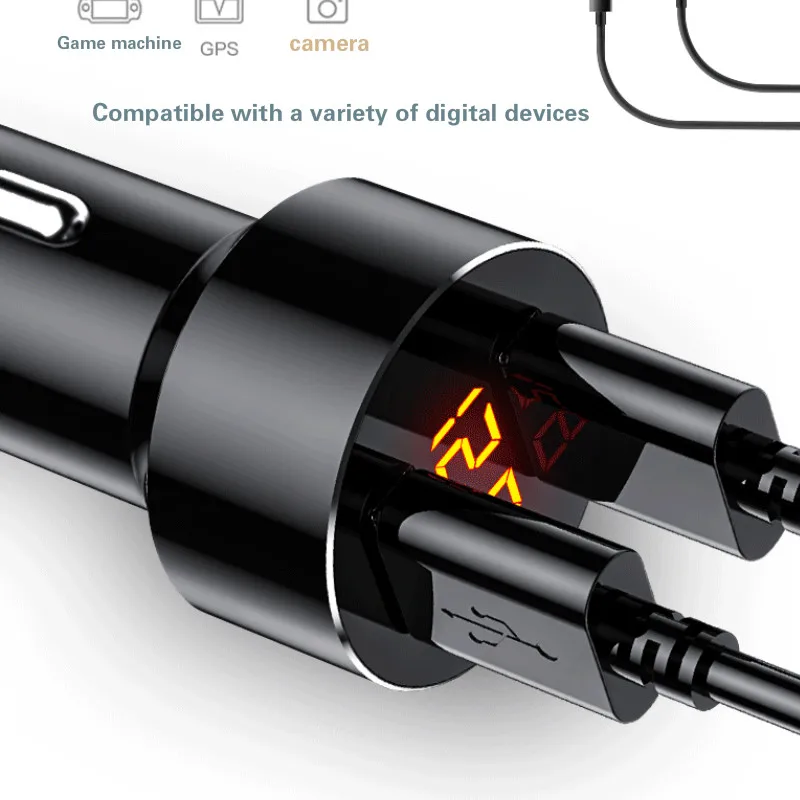 Мини USB Автомобильное зарядное устройство для мобильного телефона планшет gps 3.1A быстрое зарядное устройство автомобильное зарядное устройство двойной USB Автомобильное зарядное устройство адаптер в автомобиле