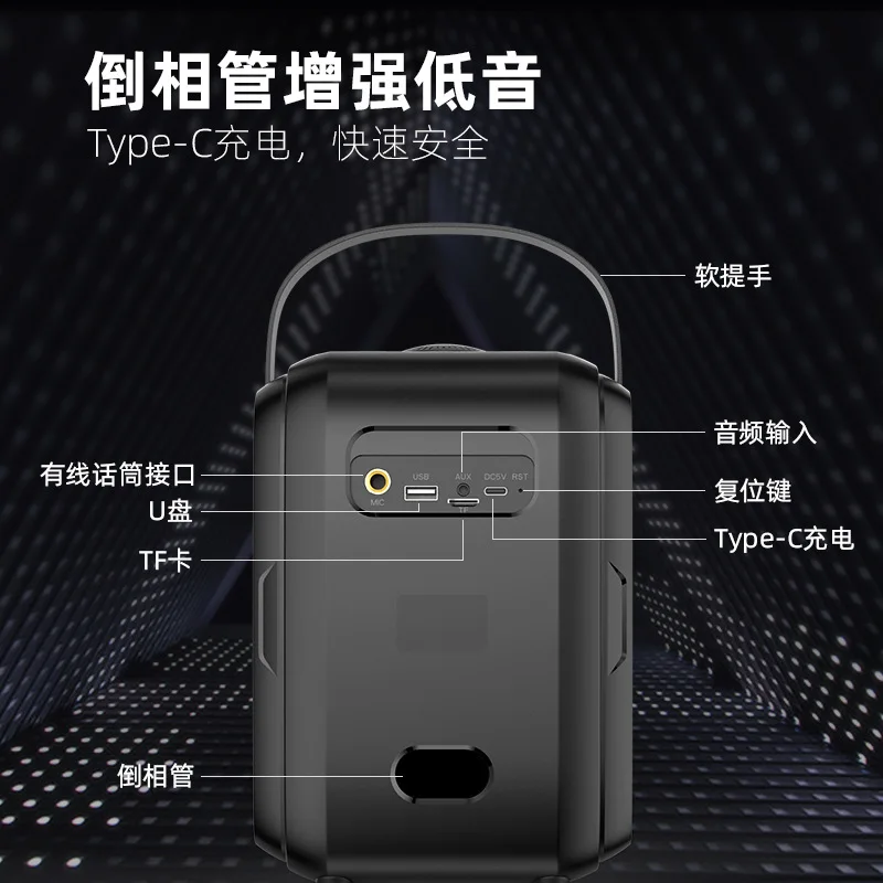 Outdoor W-KING T9 Mini Portable Bluetooth Speaker High Power Wireless ...