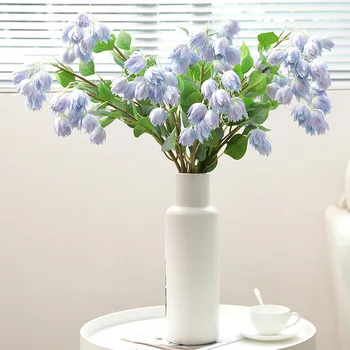 

Beautiful Snow lotus flower branch silk Artificial Flowers Wedding Decoration home table centerpiece decor fleur artificielle