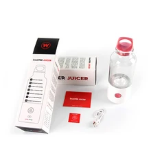 Портативный размер, второе поколение, электрическая соковыжималка для фруктов и овощей, беспроводной светодиодный индикатор, перезаряжаемая соковыжималка для соков, чашка