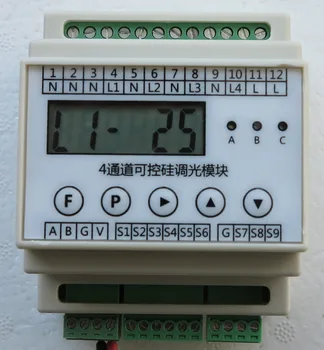 

4-way Thyristor Dimming Module LCD Display RS485 Modbus