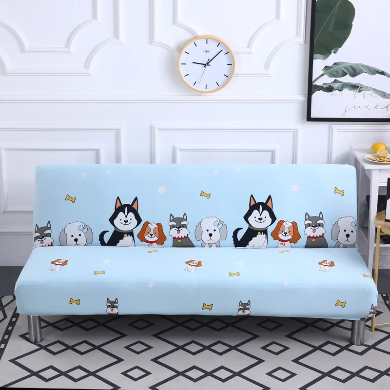 

Cartoon Dogs Sofa Bed Cover Couch Covers Foldable Stretch Slipcover Cushion Case Slip-resistant Sofa Cover