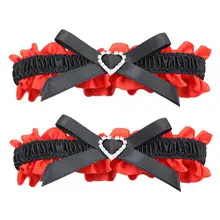 1 пара, пояс для ног в форме сердца, пояс с бантом, ремень для ног в стиле панк, кольцо на бедро, регулируемый пояс на подтяжках, женское нижнее белье