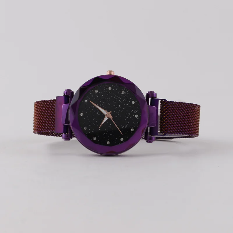 

Douyin Hot Selling Celebrity Style Online Celebrity Lazy Star Surface Watch Women's Milan with Magnet Watch Strap Magnet