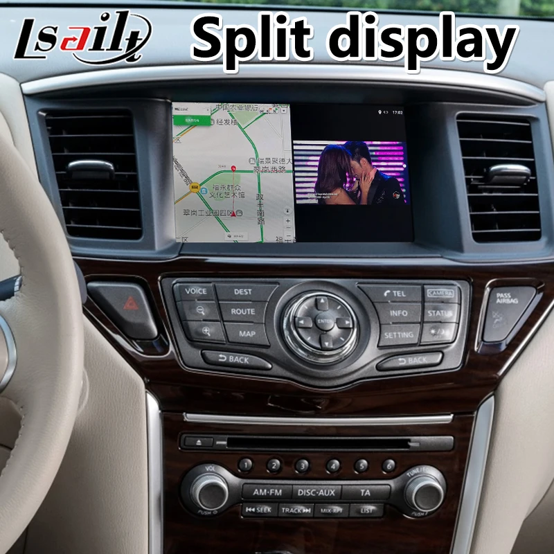 Автомобильный видеоинтерфейс Lsailt Android для автомобилей Pathfinder 2013 2017 года GPS