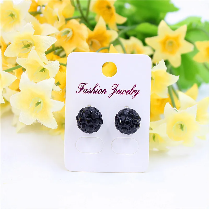 10 мм Серьги Микро диско шар BlingBling кристалл серебряная серьга-гвоздик с покрытием для женщин ювелирные изделия