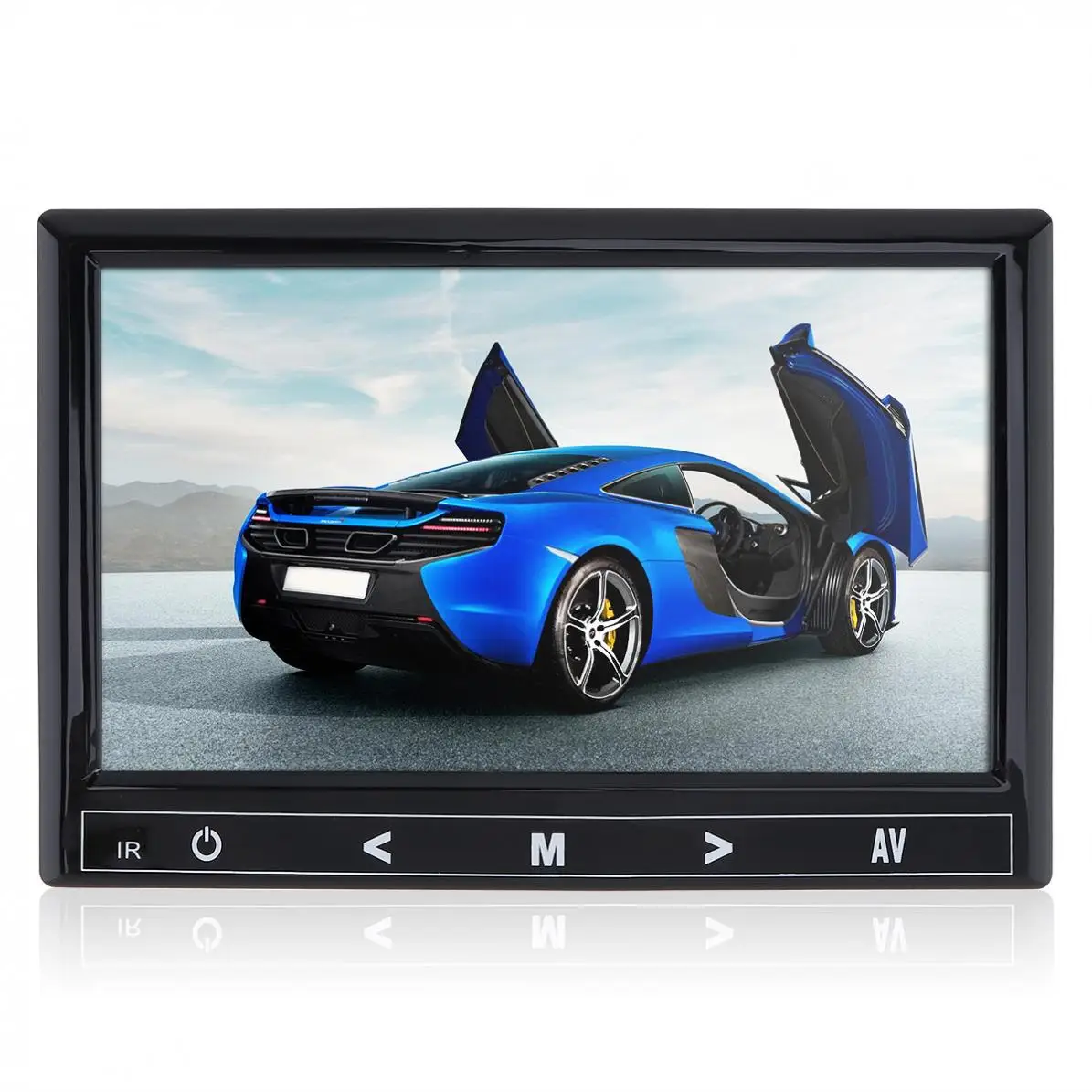 7 Inch 16:9 HD 1024*600 TFT LCD Color Car Rear View Monitor 2 Video Input DVD VCD Headrest Vehicle Monitor Audio HDMI VGA