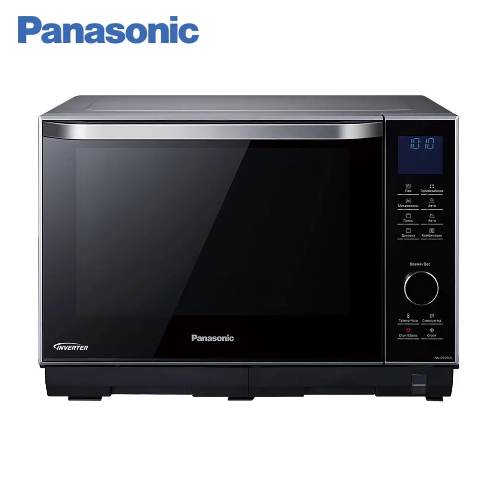 Инверторная паровая печь с конвекцией и грилем Panasonic NN-DS596MZPE, микроволны, духовка, пар, хрустящая корочка