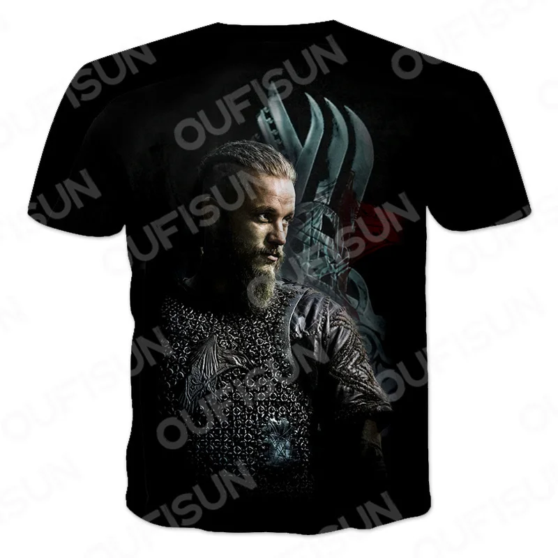 Viking Skull Shield Mens Funny T-Shirt Ragnar TV Show Programme skull Axe