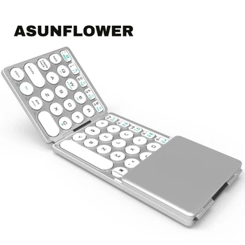 

Bluetooth Mini Fold Keyboard Bluetooth Wireless Keyboard Foldable With Touchpad Key For ios Android Windows iPad Fold Keyboard