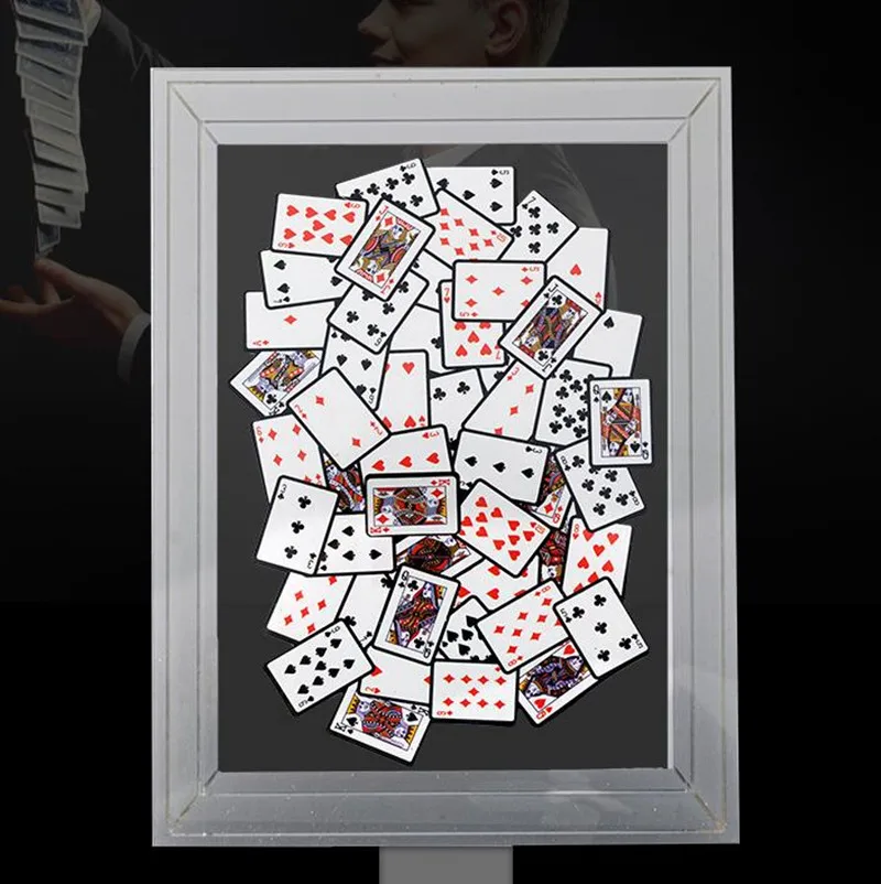 Frame Up Visual Card Flip Magic Tricks Mixed Up Card Frame Card Pression Magie Stage Illusions Gimmick Comedy Magic Props Fun