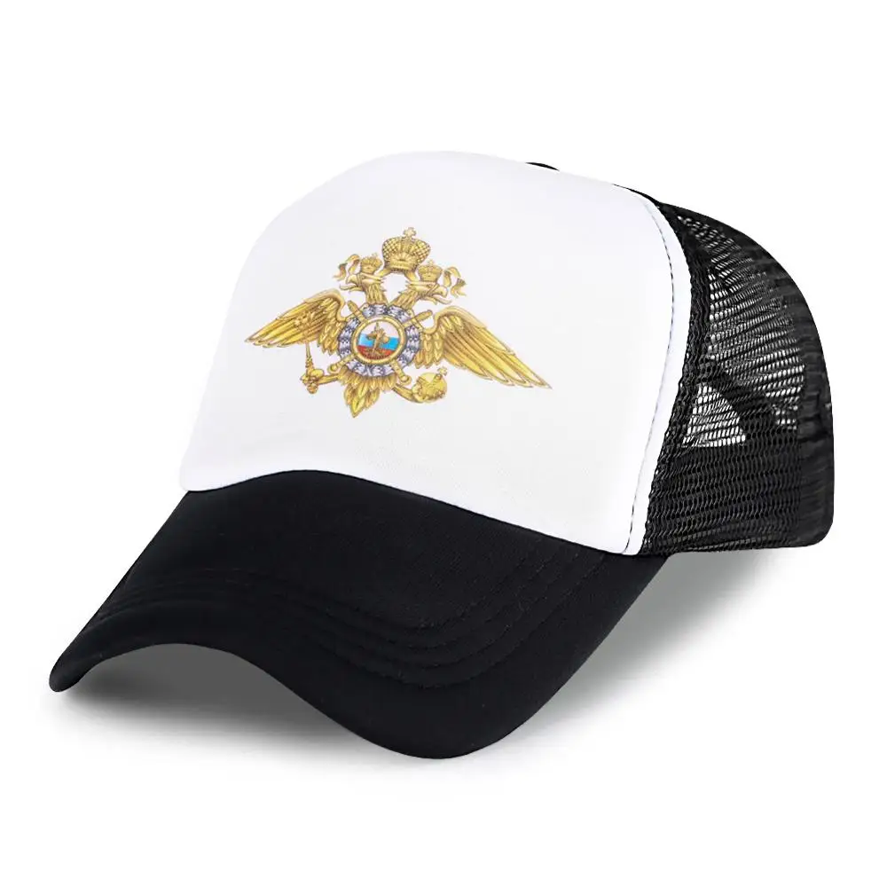 Black Caps Double Headed Eagle Baseball Cotton Unisex Summer Visors Russian Print Trucker Hats Adjustable Casquette Hat | Аксессуары для
