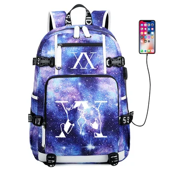 

Japan Hunter X Hunter Anime Canvas Cartoon Gon Freecss Adult Teenage Backpack Student School Bag Gift For Mochilas