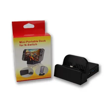 

Mini Portable DOCK TV Base Cooling Base with PCB Mainboard LED Indicator Spring Buffer for Playing Games