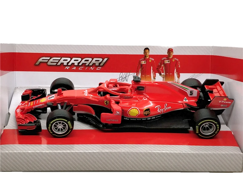 Модель гоночного автомобиля BBurago 1:43 F1 2018 SF71H литая под давлением|Наземный