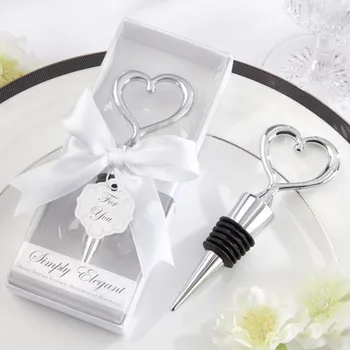 

Free shipping 50pcs/lot wholesales zinc alloy heart wine stopper wedding favors and giveaway gifts party return goods for guest