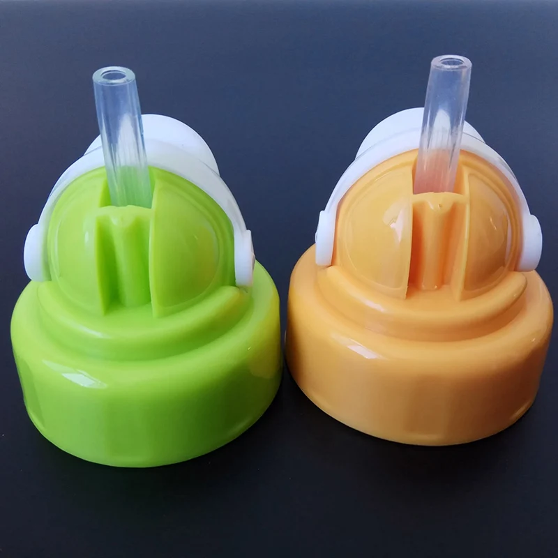 Cute Baby Newborn Wide Mouth Milk Bottle Dust Cap Cover Screw Cap Straw Bottle Change Cover Accessories