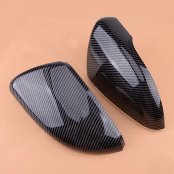 

1 Pair Carbon Fiber Style Car Side Door Mirror Cap Cover Trim Fit for VW Golf GTI MK6 2010 2011 2012 2013