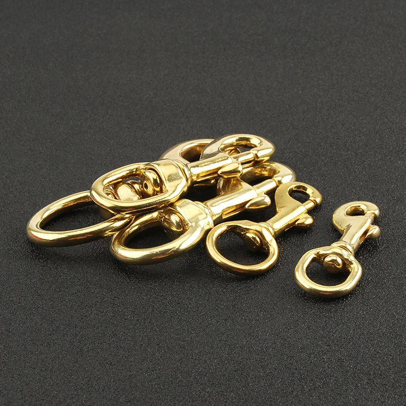 DIY Outdoor Buckle Brass Swivel Eye Bolt Snap Hook For Camping Bag Strap Belt Hook Clasp Outdoor Tool