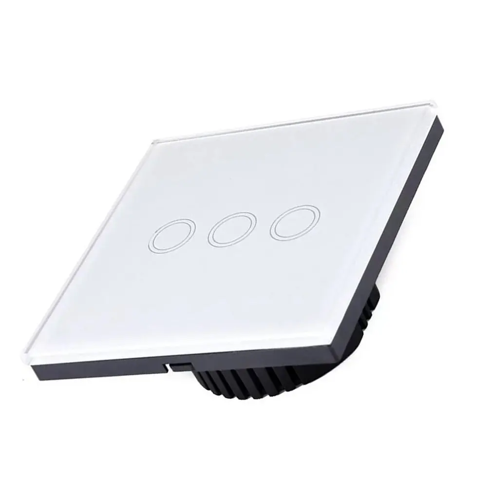 433MH Switch Smart Wireless Wall Lamp Light Touch Switch Panel Remote Control tempered glass panel Smart Switch