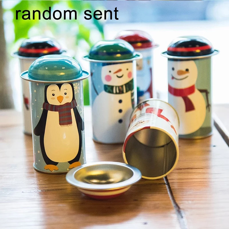 Christmas Candy Box Santa claus Cartoon Tinplate Square Storage Children Wedding