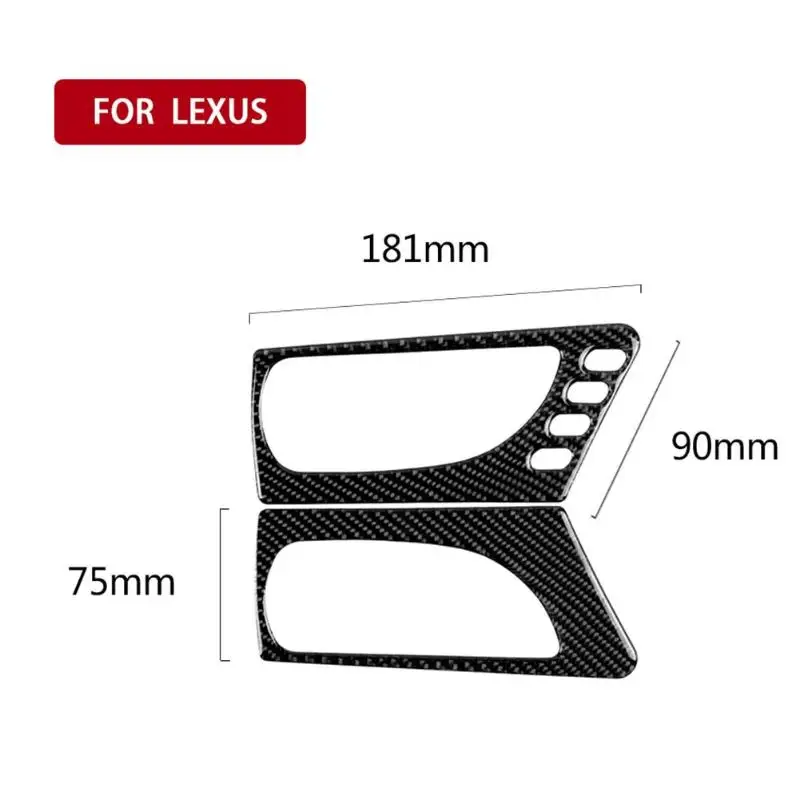 Для LEXUS IS250/300/350/200 LHD углеродное волокно центральная консоль CD панель Крышка отделка мягкость и характеристики обработки - Название цвета: b