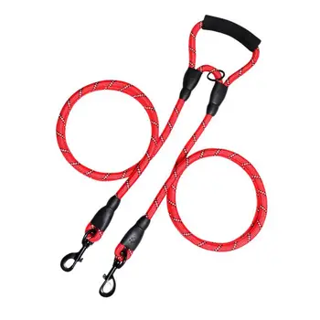 

Harnesses Leads One Support Two Double Pull Collars Medium Large Dog Traction Rope Black Blue