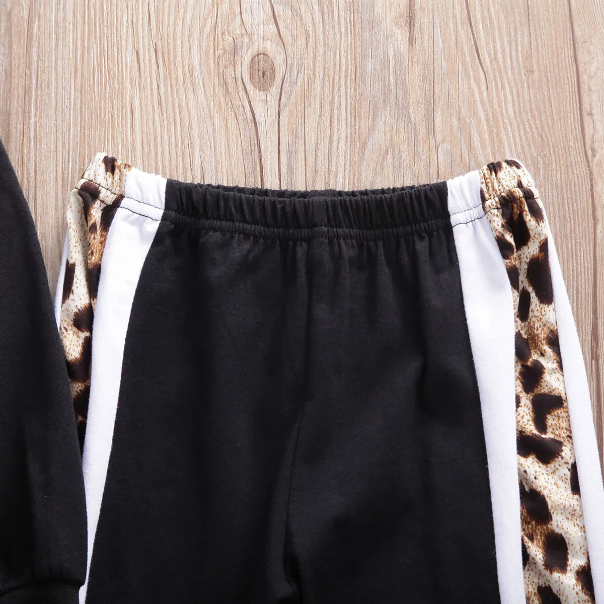 От 2 до 7 лет комплекты одежды для маленьких мальчиков футболка с длинными рукавами и капюшоном с леопардовым принтом комплект одежды из топа и штанов