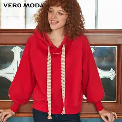 Vero Moda 2019 Новая женская вышитая буква печати худи на ворсистой подкладке | 319433502