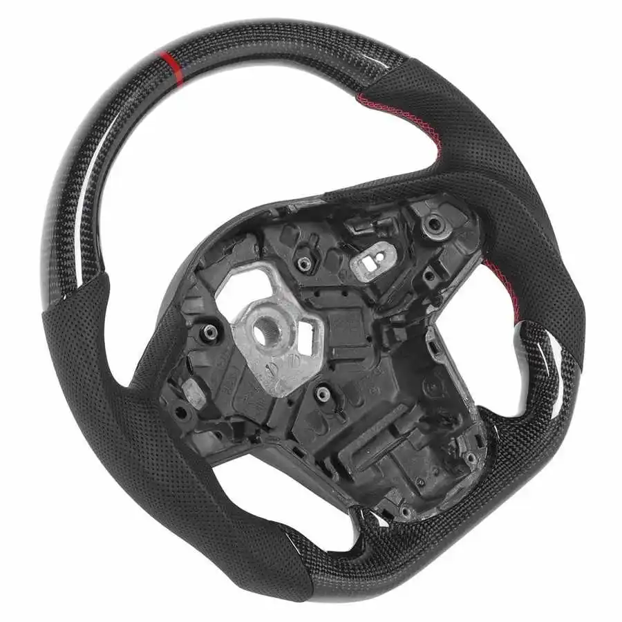 Carbon Fiber Steering Wheel Perforated Leather Fit for Toyota GR Supra